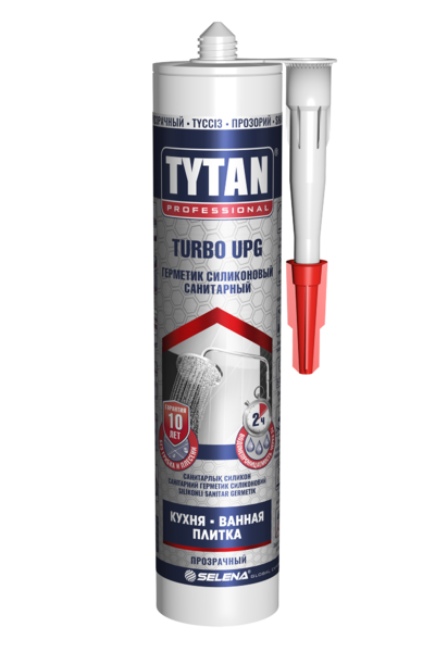 Силиконовый герметик Tytan UPG TURBO, серый, картридж, 280 мл