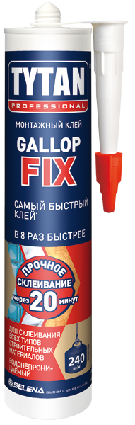 Монтажный клей Tytan Professional GALLOP FIX, 310мл