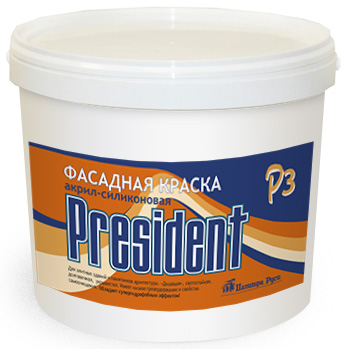 Фасадная краска «PRESIDENT» P3, 65 кг