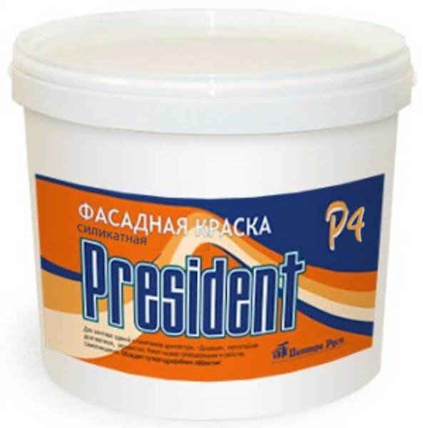 Фасадная краска «PRESIDENT» P4, 28 кг